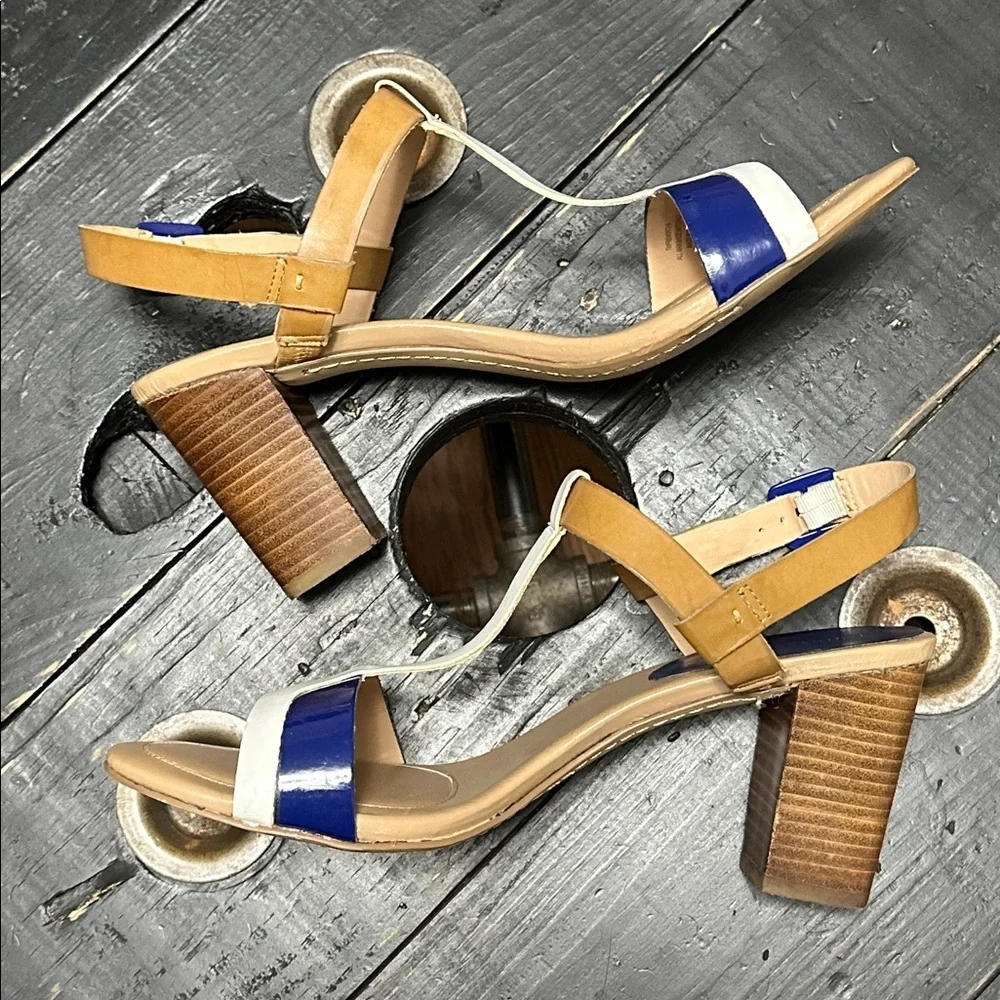 Tommy Hilfiger Fremont 2 Blue and White Heeled Sandals